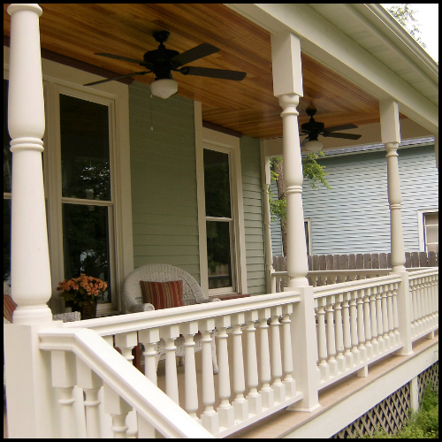 Reproduction Porch Posts, Balusters and Railing